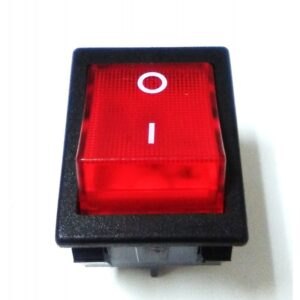 Interruptor Rojo Verde 30x22mm 230V Bipolar