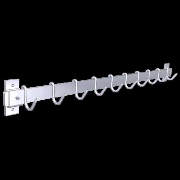 Pletina con 10 ganchos 1500x75x60 mm.