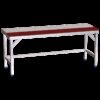 Mesa prepar.central fb.roja s/ent.1000x600x850 mm.