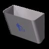 Dispensador de bolsas de papel reciclado / Papelera Dimensiones: 315x160x255 mm.