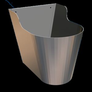 Papelera modelo Design para lavamanos integral Capacidad: 18 lts.