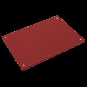Fibra estándar roja 600x500x20 mm. sin agujero Sin tacos.