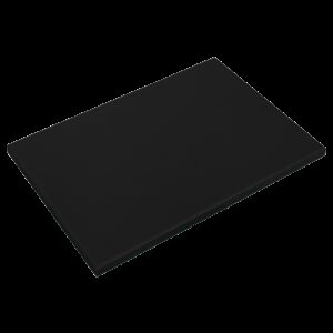 Fibra estándar negra 300x200x15 mm. Con tacos.