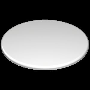 Plato de presentación fibra blanca ø300x10 mm.
