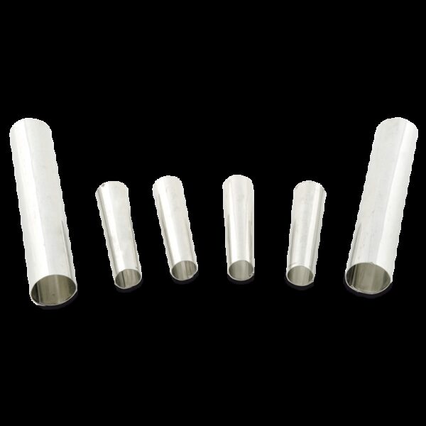 Conjunto de conos para relleno de crema en acero inox 230x120x20 mm.