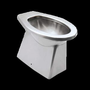 WC acero inox. 366x521x390 mm. Salida vertical