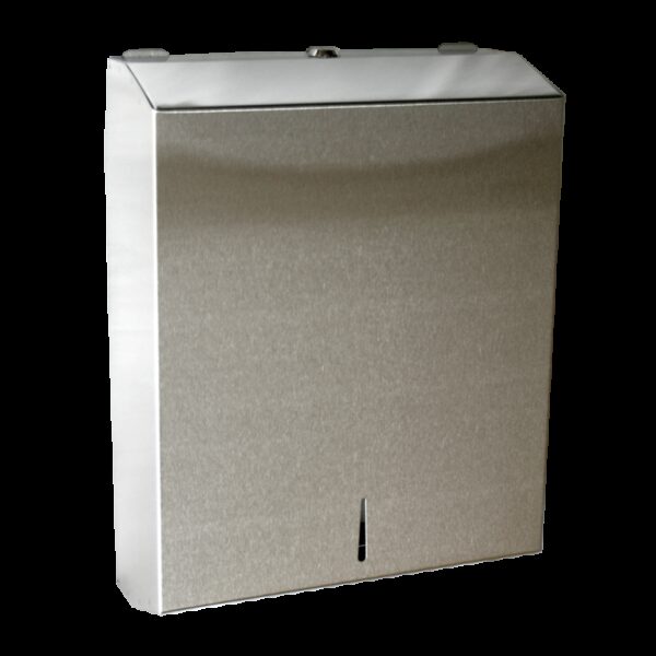 Dispensador de toallas inoxidable 400/600 servicios 280x102x369 mm.